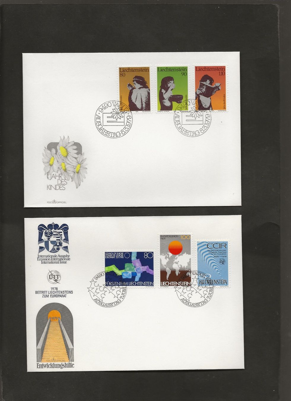 Tutti i francobolli: 16 FDC Liechtenstein 1978 bis 1980 – Usato da Au ZH venduto da xelagreb01 5
