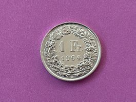 1 Fr. 1964 stgl rare Sammelmünze