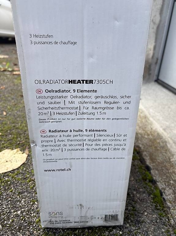 Radiatori: Radiateur à huile 20m2 – Usato da Frinvillier venduto da kev_qmn6 1