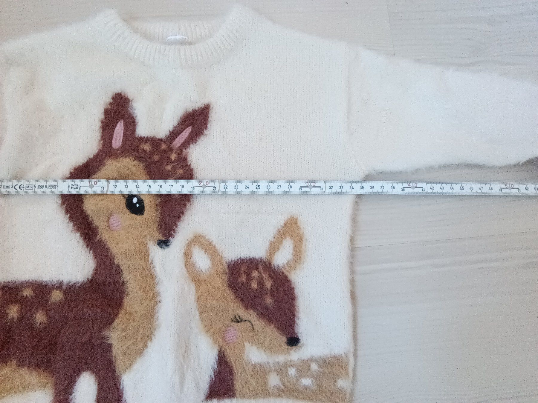 Pullover & Sweatshirts: Süsser Mädchenpulli mit Rehmotiv ca. Gr. 98/104 – Gebraucht aus Horn von Corazon15 2