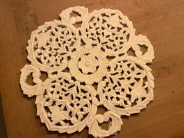 1 x Wanddekoration aus Holz weiss (Interio)