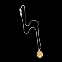 Givenchy Forty Years Logo Circle Halskette – Gold-Optik
