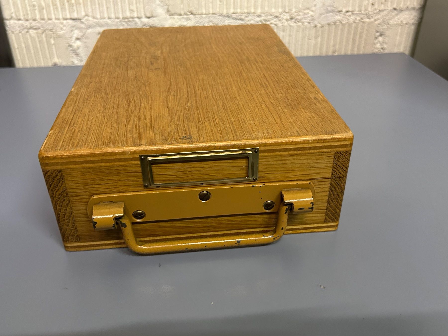 Registratore di cassa: Holzkassette mit Fächern, mit Schlüssel! – Usato da Etzelkofen venduto da Botti50 3
