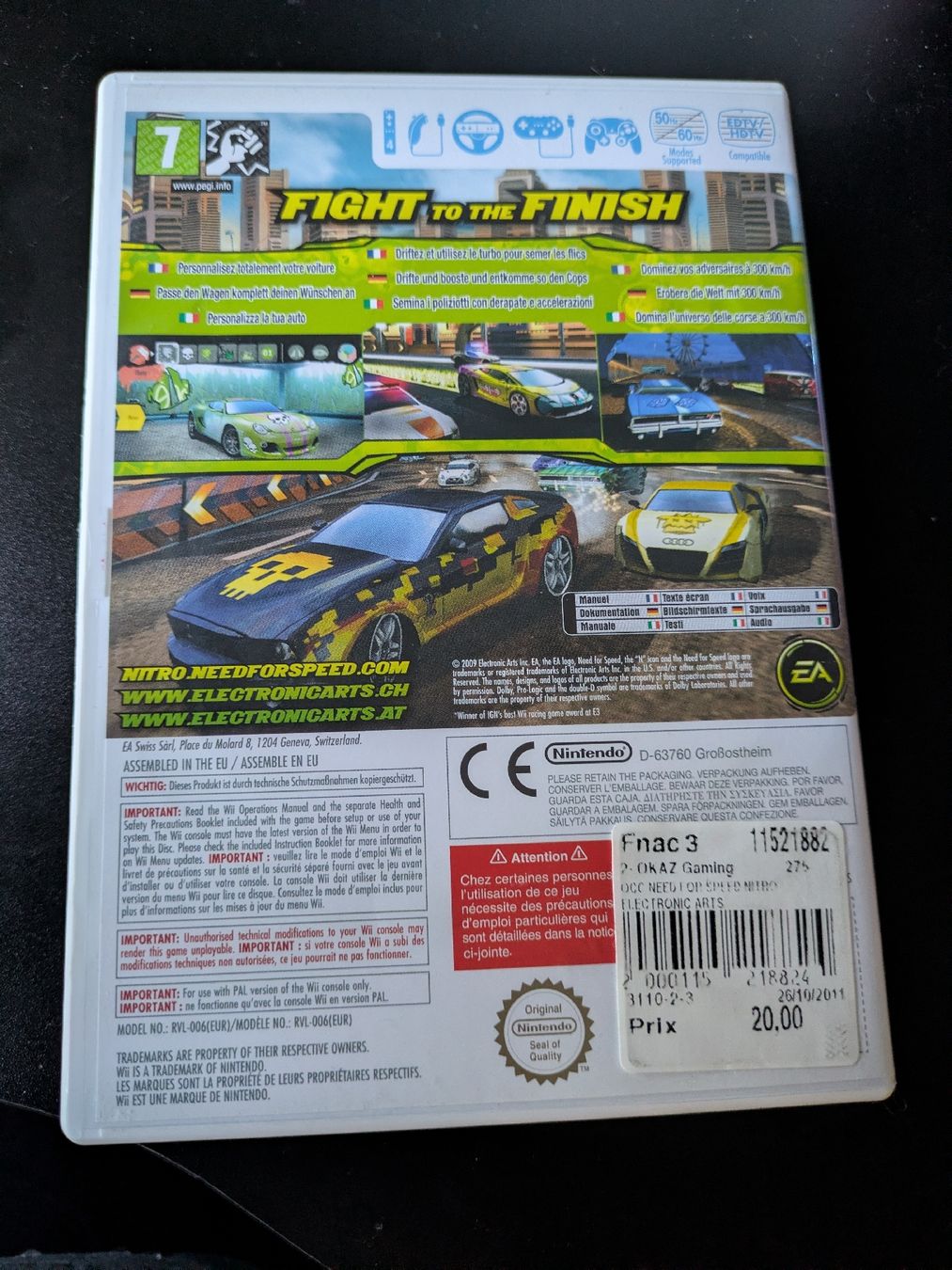 Giochi: Jeu Wii : Need for Speed Nitro  – Usato da Court venduto da Meirine 1