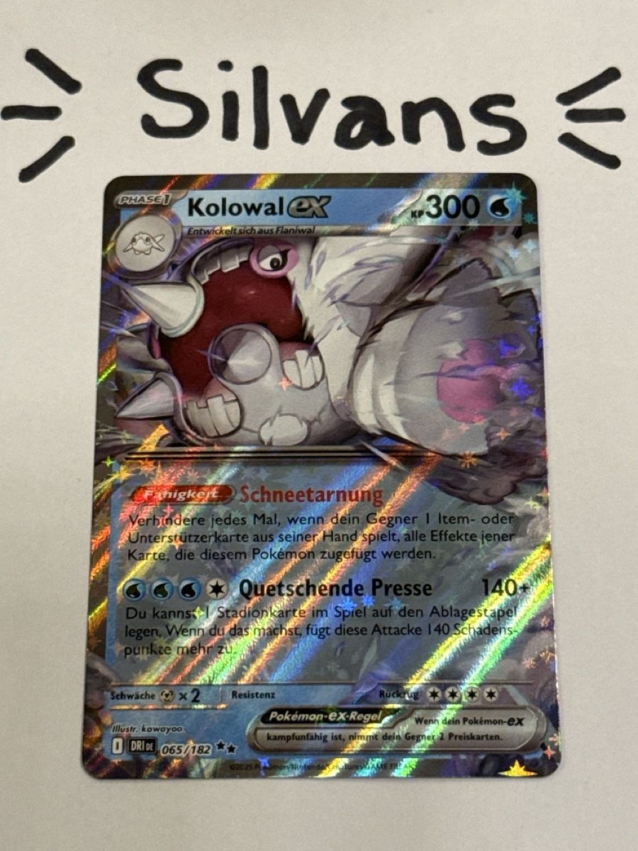 Pokémon Carte collezionabili: Kolowal ex DRI 065 Ewige Rivalen Deutsch – Nuovo (secondo la descrizione) da Wil SG venduto da Silvans