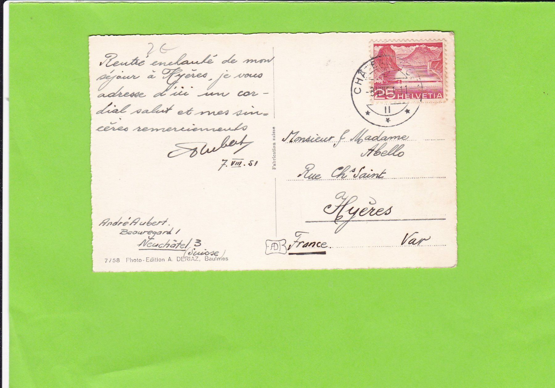 Cartes postales: Château d'Oex – D'occasion à St. Peterzell par neckertal 1