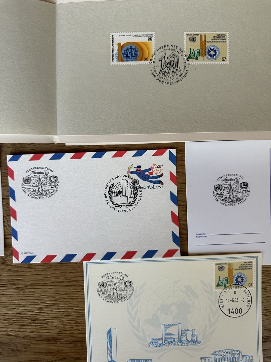 Tutti i francobolli: Nations Unies - 6x Dankeskarten 5x Postkarten – Usato da Schmitten / FR venduto da Samsara169 4