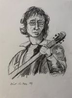 Walter Übersax, Pratteln - John Lennon, Beatles,  Cartoon