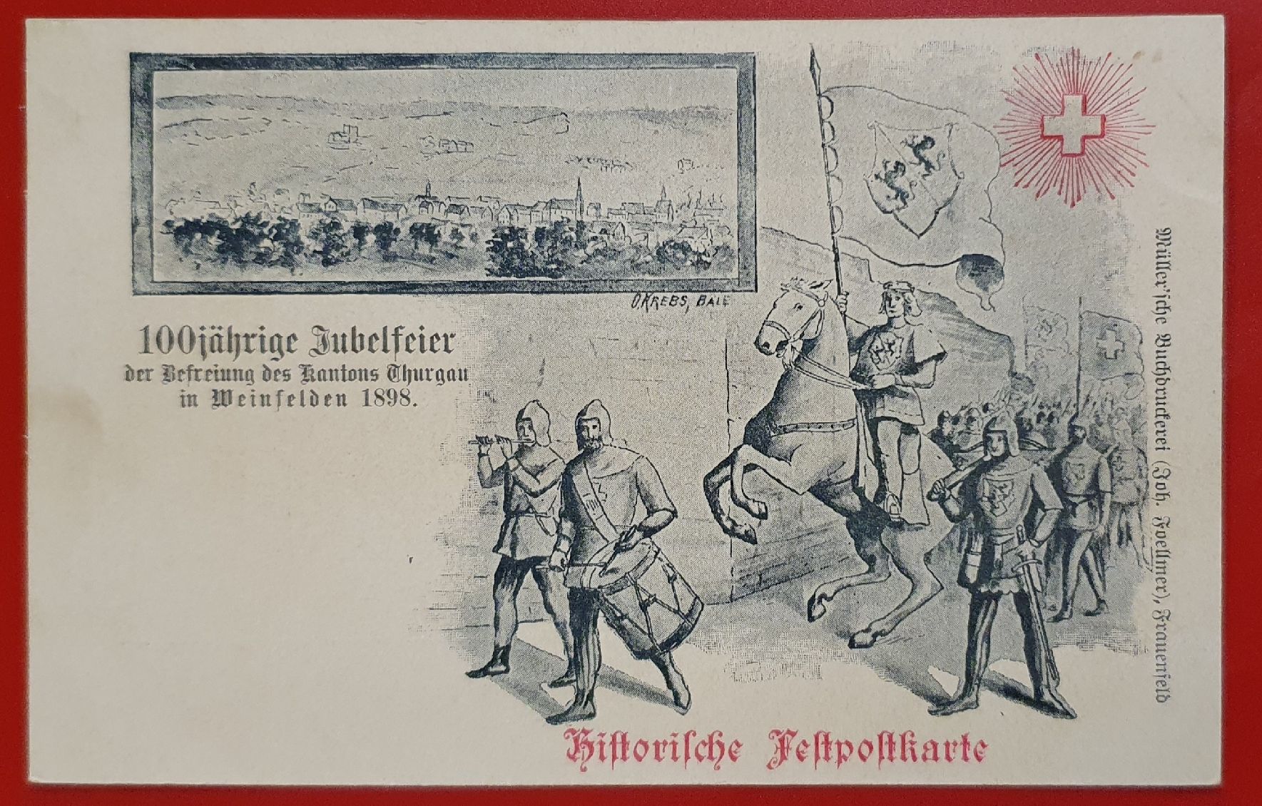 Cartoline postali: 2 Festpostkarte Weinfelden – Usato da Kreuzlingen venduto da Rschweiz1 3
