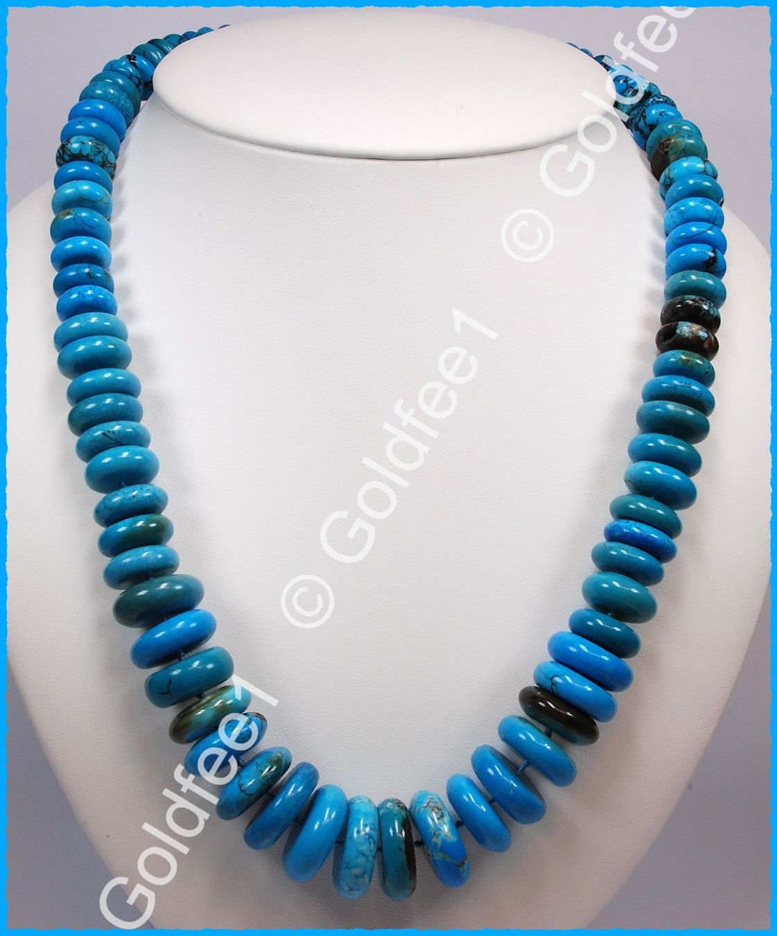 Catenine: TURQUOISE, Türkis Collier 925 Silber – Nuovo e nell'imballaggio originale da Oberglatt ZH venduto da Goldfee1 2