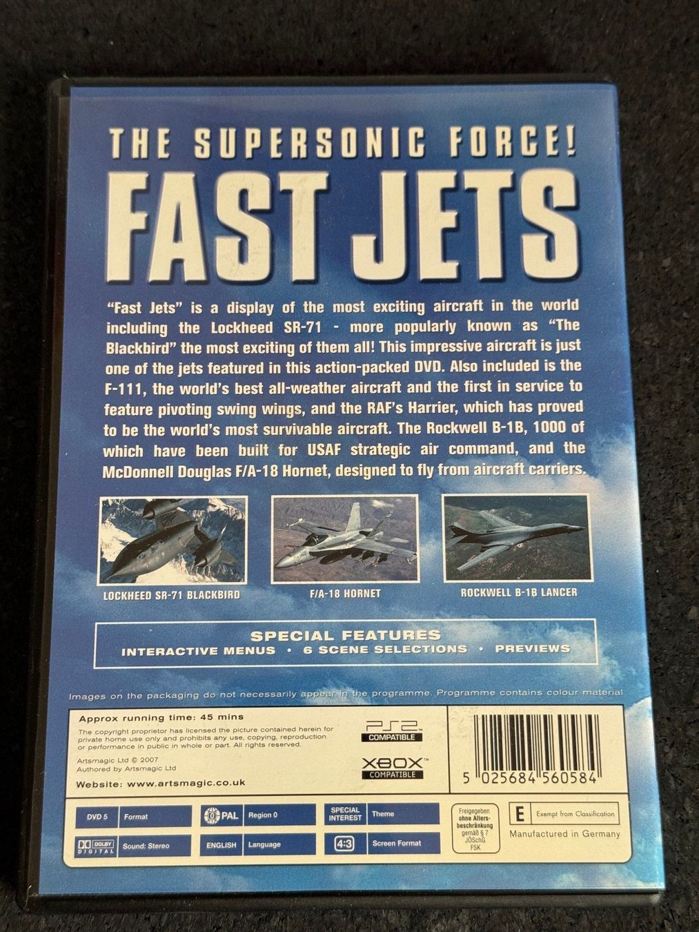 Tutti i DVDs: Fast Jets "the supersonic force" DVD EN – Usato da Fribourg venduto da tschjoly 1