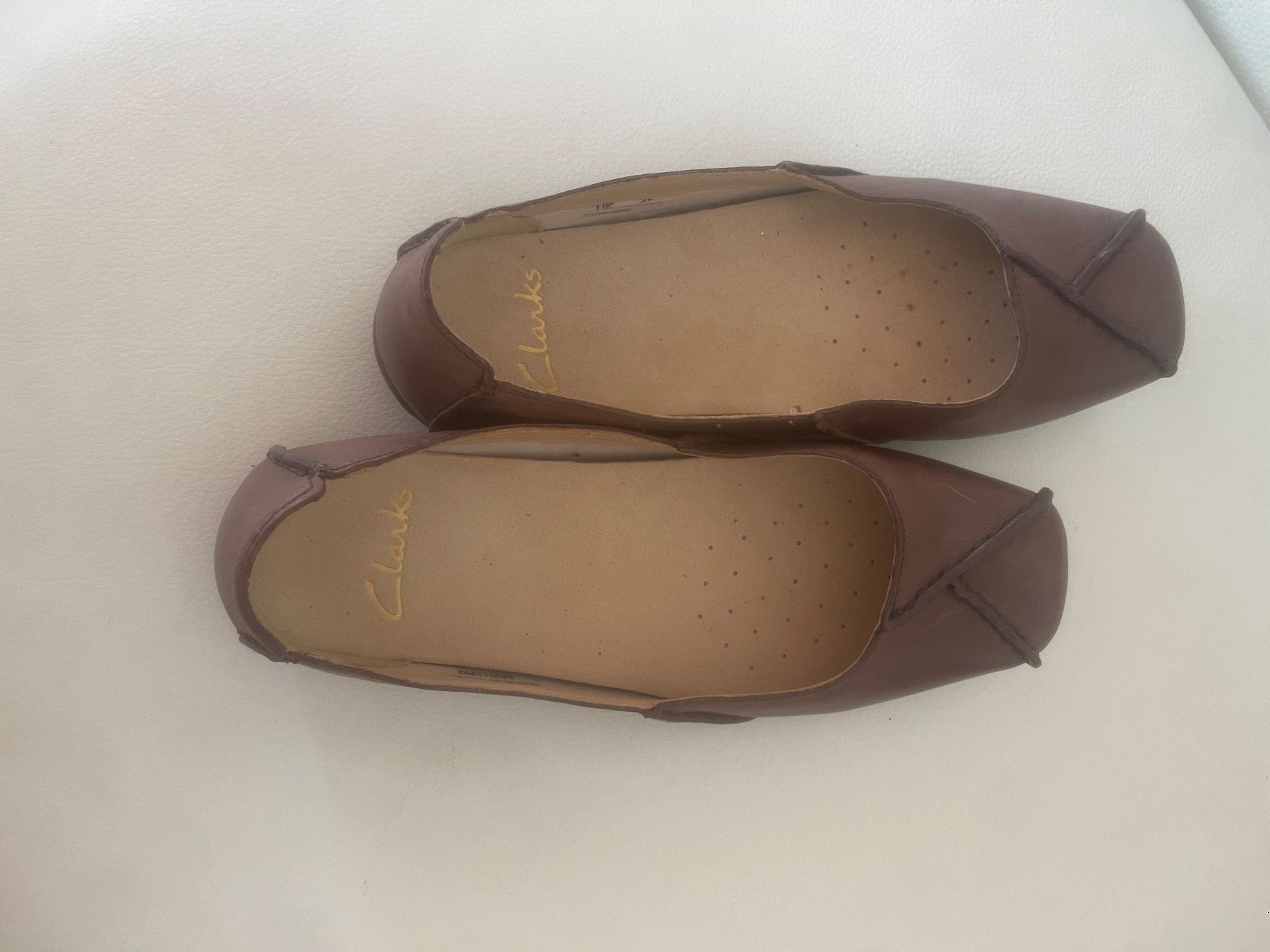 Clarks Scarpe da donna: Clarks Ballerina Leder braun 37 – Usato da Dietikon venduto da Nieselchen 1