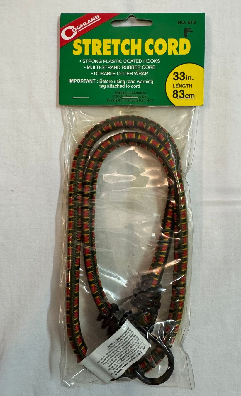 Seile: Universal-Gepäckspanner / Spanngummi / Gummizug 83cm – Neu und originalverpackt aus Wil SG von Midaco