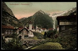AK Goeschenen /Gotthardbahn, Ortspartie