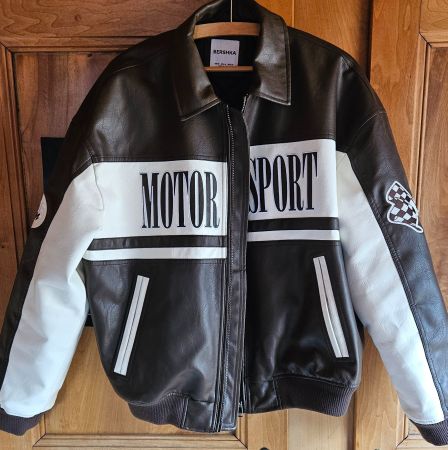 Veste Bershka style motard, Taille M, look vintage!