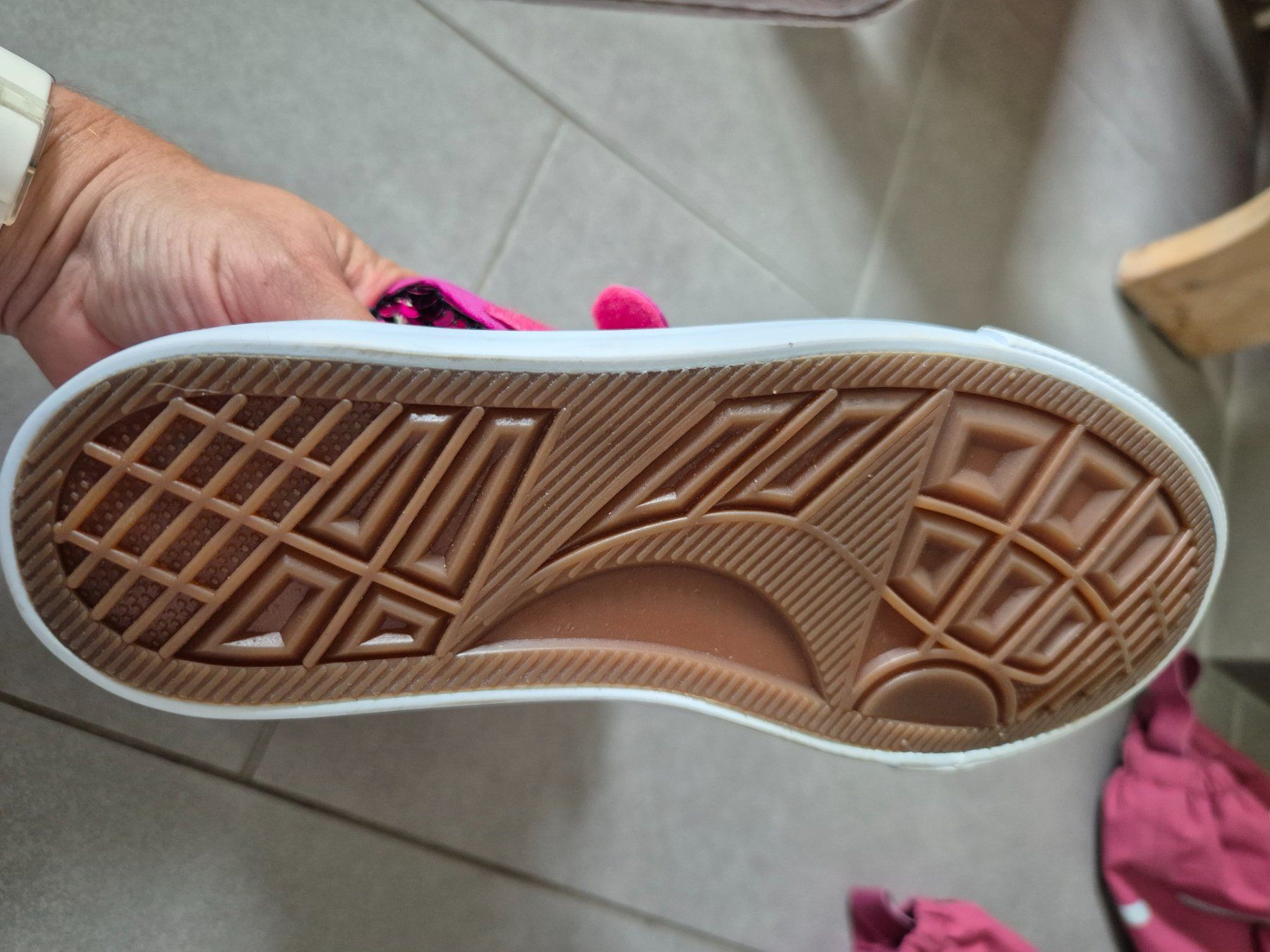 Scarpe per ragazze: Pinke Glitter Mädchenturnschuhe, Grösse 34 – Nuovo (secondo la descrizione) da Port venduto da nat_8thm 6