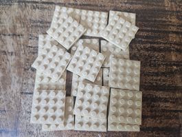 lego 3031 lot de 20 pièces Tan Plate 4 x 4