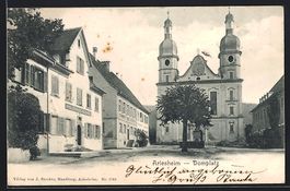 Arlesheim, Domplatz mit Sparleihkasse un