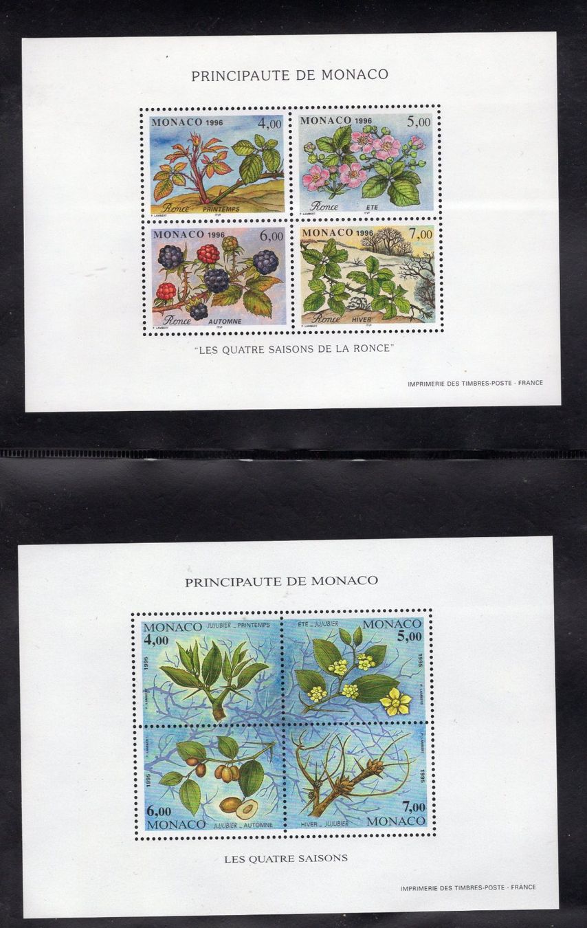 Alle Briefmarken: R5199  /  MONACO 13 blocs neufs XX – Neu (gemäss Beschreibung) aus Ste-Croix von MONT-TAGNAC 3