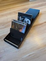 CD Halterung Metall schwarz für 26 CDs guter Zustand 13x48cm