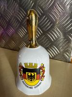 Deutschland GERMANY Porzellan Glocke Souvenir Gold