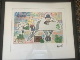 Alec Monopoly Kunstdruck "Richs Flucht" gerahmt, #2/5