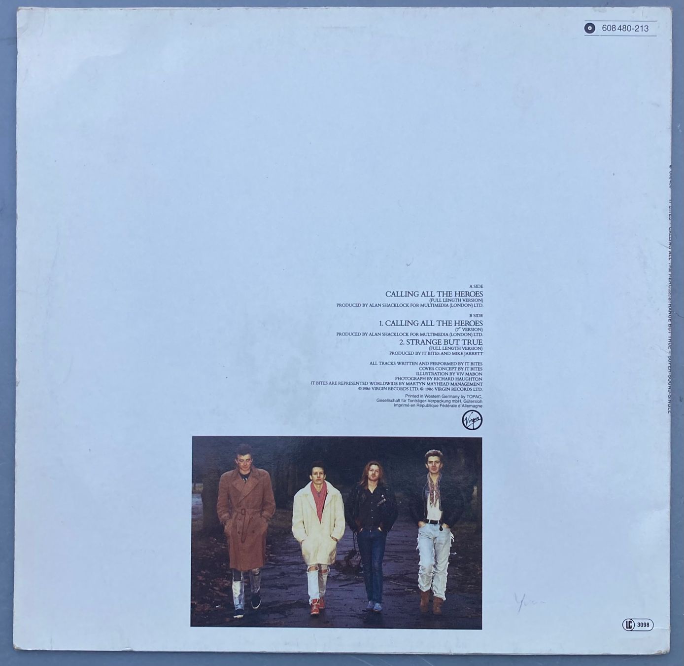 Dischi in vinile: IT BITES - CALLING ALL THE HEROES – Usato da Poliez-Pittet venduto da Newtown-Records 1