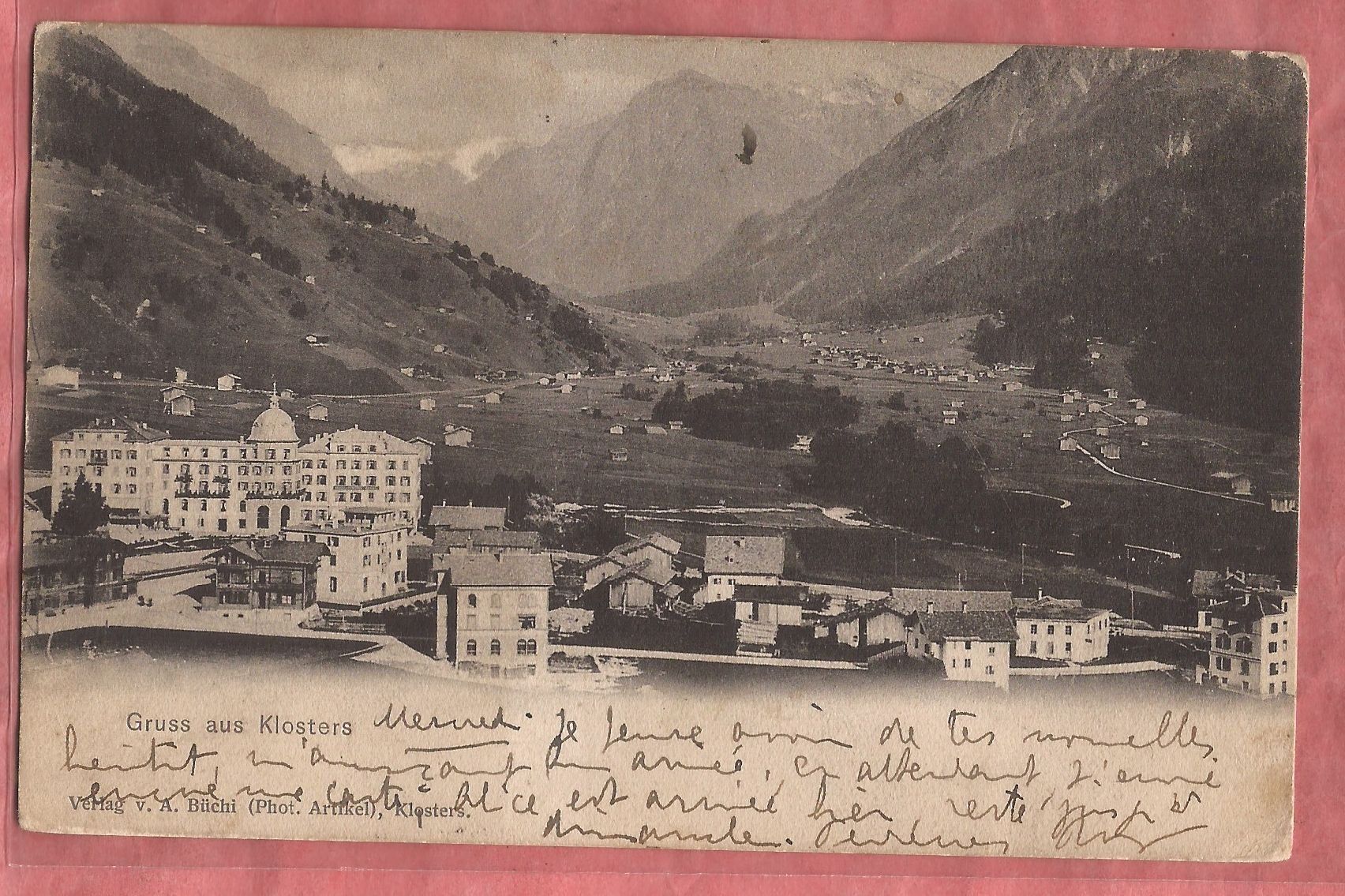 Cartoline postali: Klosters - 1904 – Usato da Fislisbach venduto da Porano