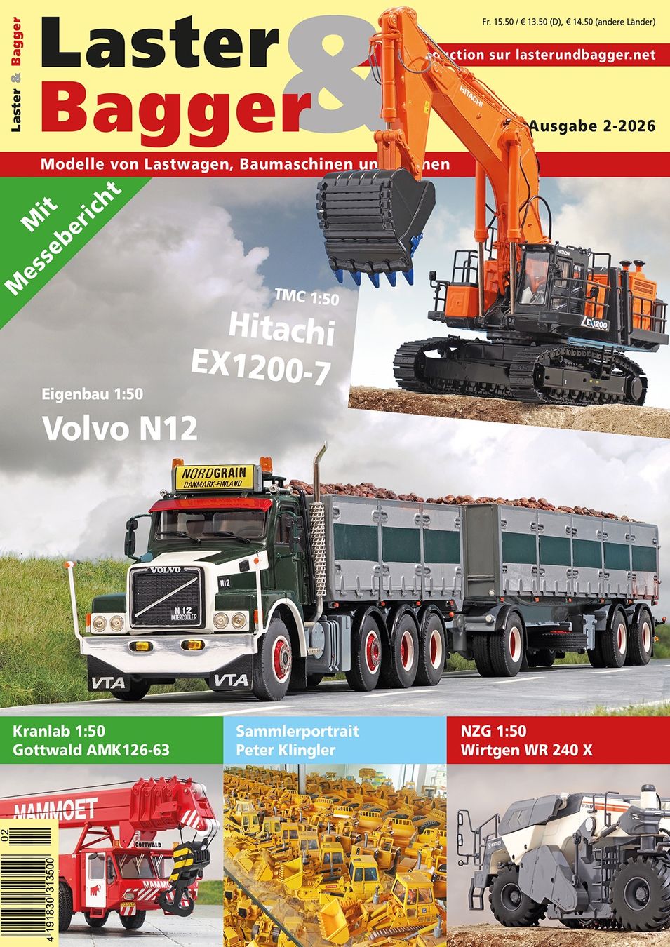 Revues & Magazines: Laster & Bagger 2-2026 – Neuf avec emballage d'origine à Urtenen-Schönbühl par BAGGERMODELLE