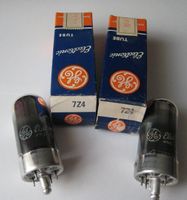 2 Radioröhren / Gleichrichter-Röhren 7Z4, NOS, GE