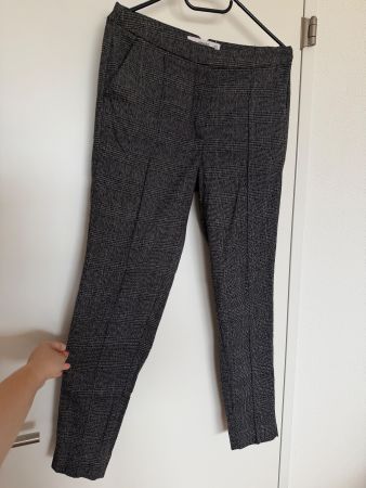 Mango Business Office Hose - grau meliert karo - S -wie NEU!