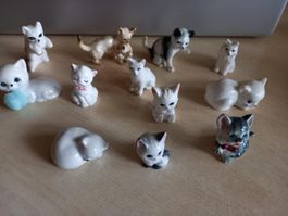 12 Katzen-Figuren Vintage Stil, Doko, Sammler