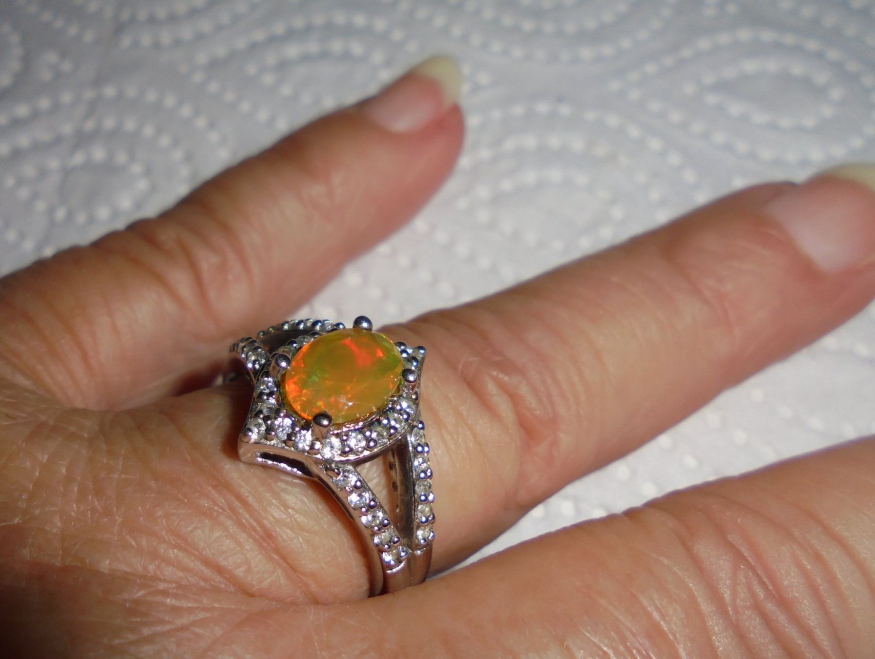 Anelli: Echtschmuck: Silberring 925er mit Welo-Opal / 56 – Nuovo (secondo la descrizione) da Zuchwil venduto da maumauchi 7