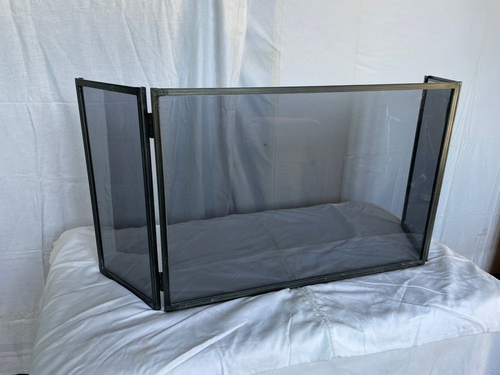 grand parefeu de cheminée en verre trempé Kaufen auf Ricardo — free download