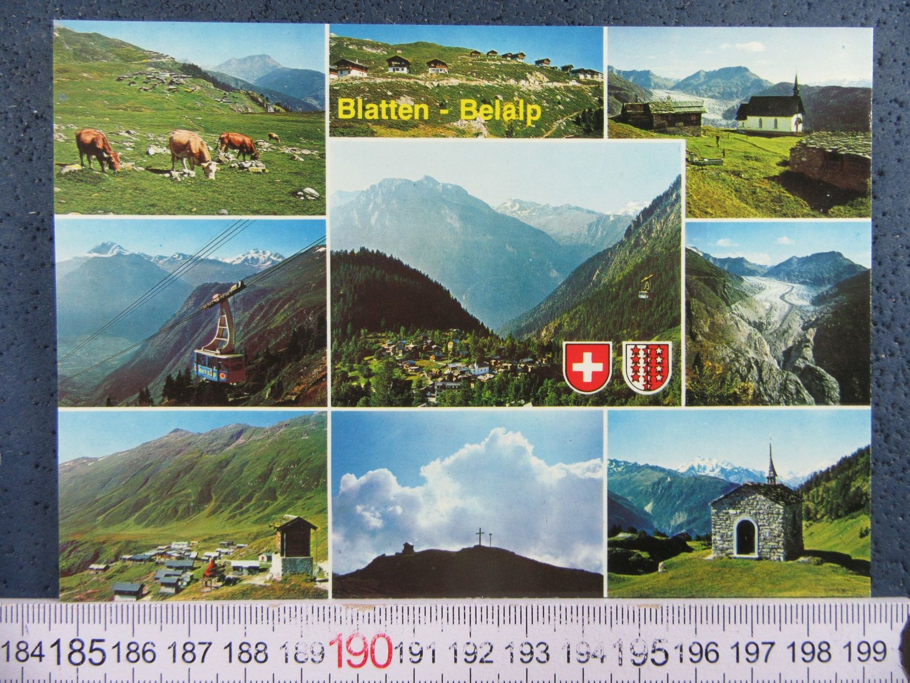 Cartoline postali: BLATTEN-BELALP VS AK OB NATERS BEI BRIG – Usato da Ettingen venduto da Hausi4711