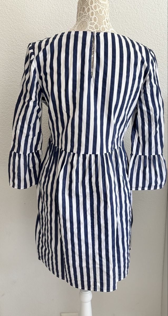 Vestiti: Kleid Gr.M blau/weiss gestreift – Usato da Eglisau venduto da 3flower-power3 4