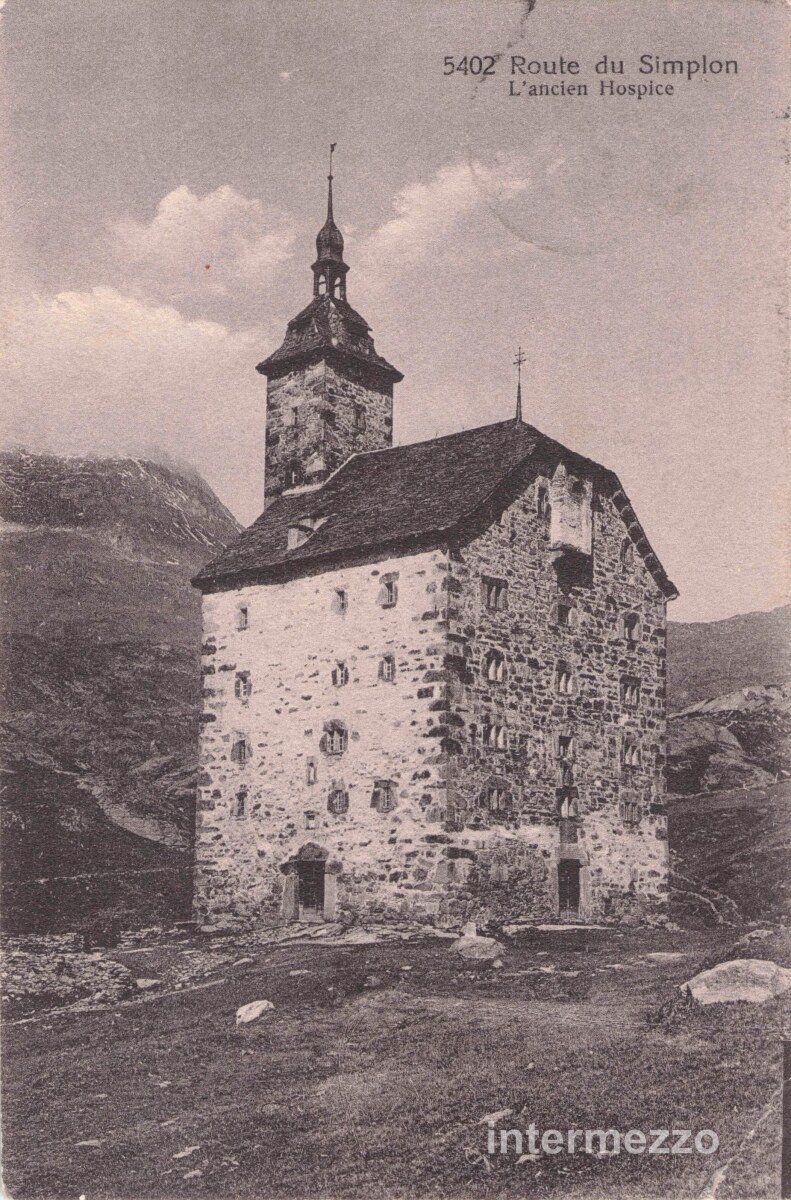Ansichtskarten: Simplon VS // 1920 Ancien hospice altes Hospiz – Gebraucht aus Basel von intermezzo12