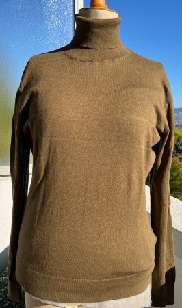 Rollkragenpullover Massimo Dutti oliv