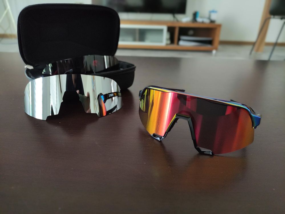 Lunettes de soleil Sport Vélo et Running Cébé Cinetik Bleue et jaune