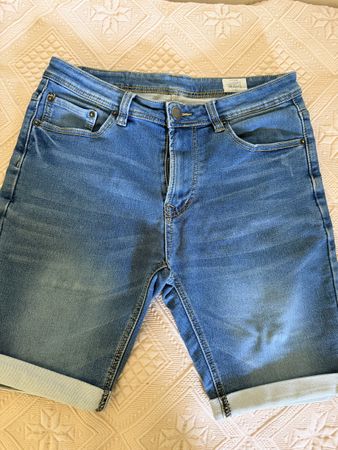 Short Jeans Blue Size W28 Used Condition