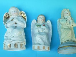 3 Engelfiguren Porzellan alt guter Zustand