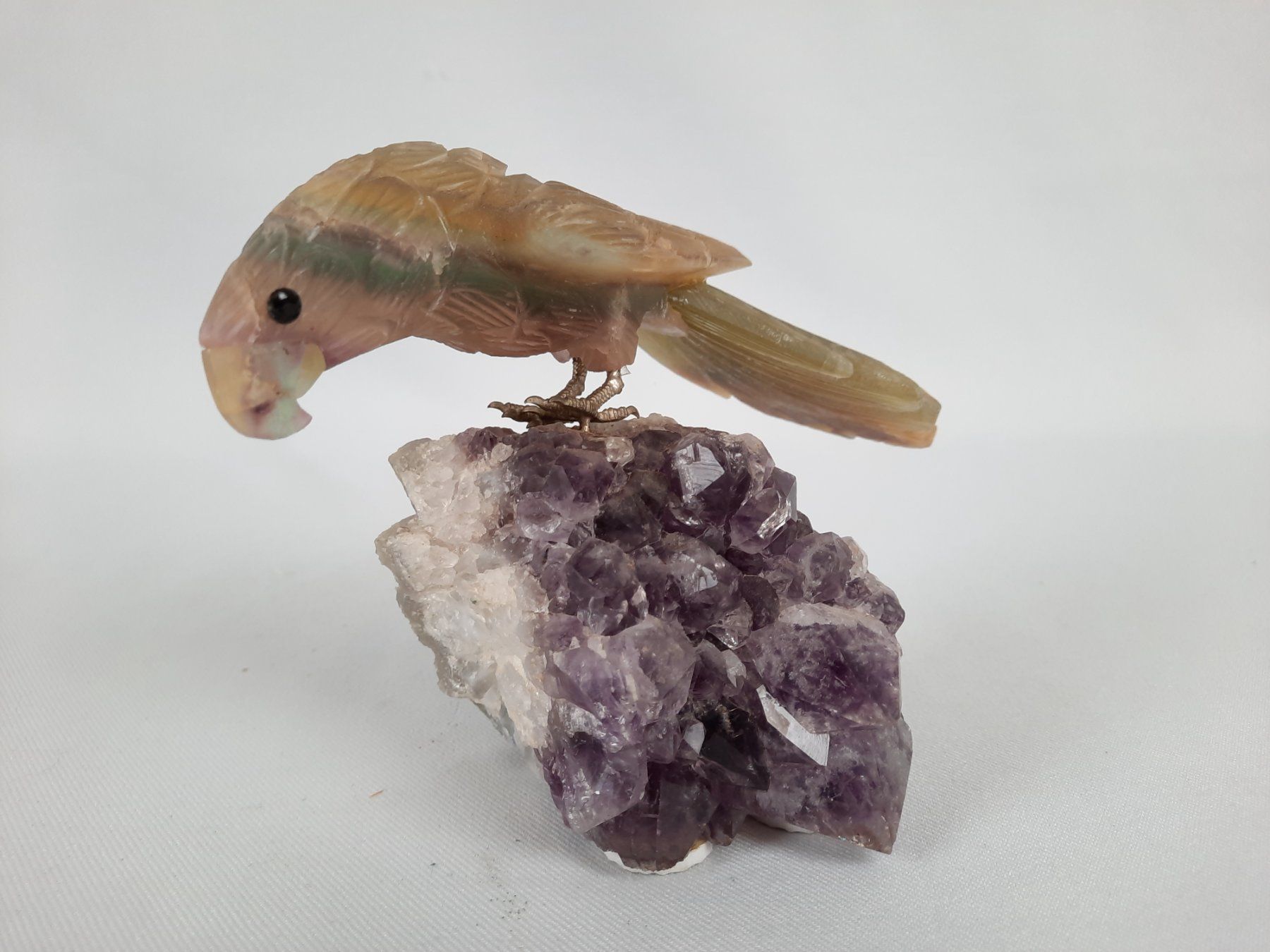 Minerali & Pietre curative: Steinvogel auf Amethyst – Usato da Beinwil am See venduto da Restwert_Beinwil 5