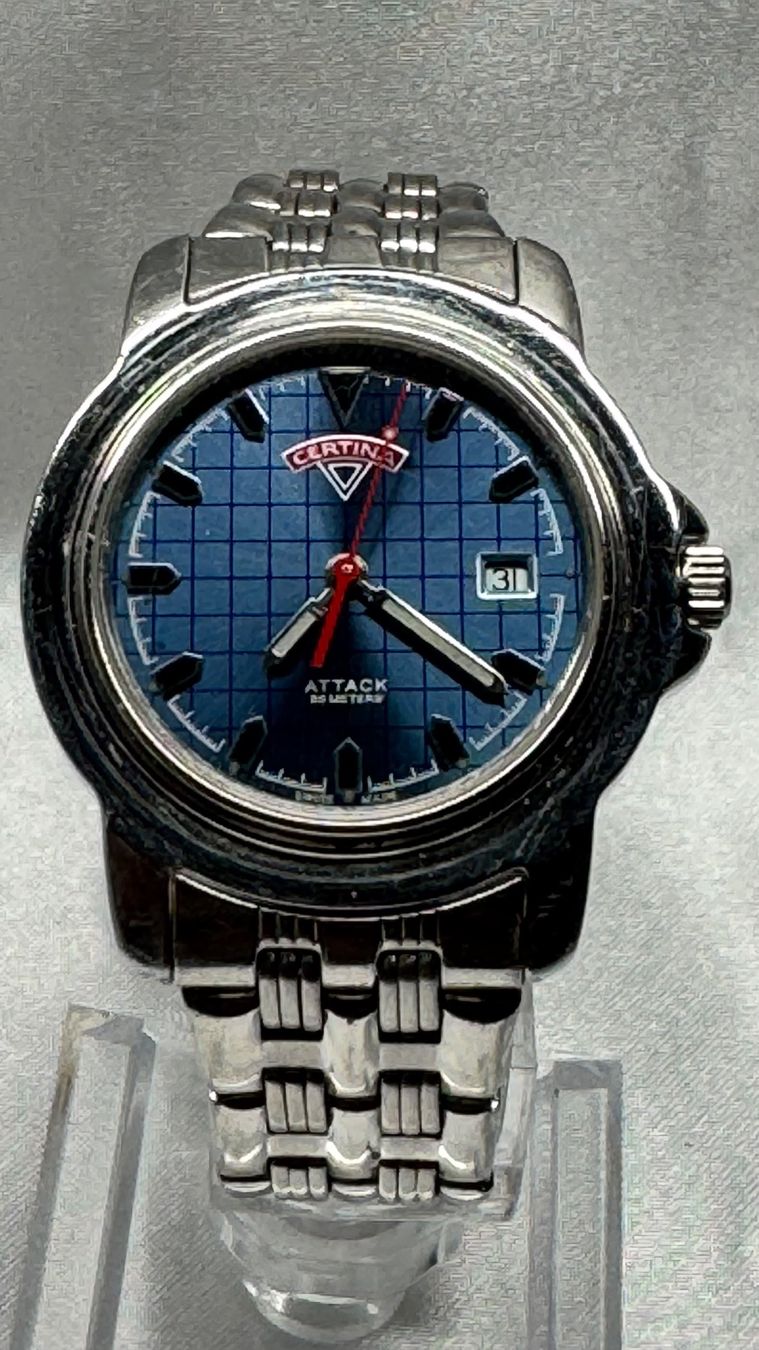 Certina Uhren: Gut erhaltene Vintage Certina Attack – Gebraucht aus Untersiggenthal von TimeandShine