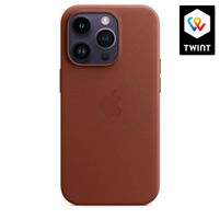 iPhone 14 Pro Max Leder Case Brown Replica
