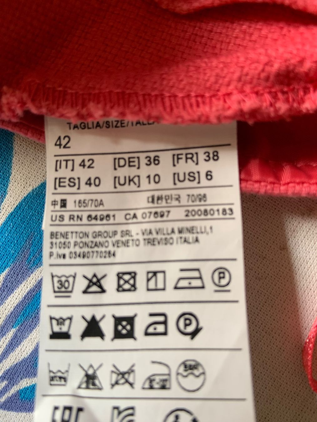 Benetton Gonne: Jupe en lin rose framboise – Usato da Ecublens VD venduto da timily 4
