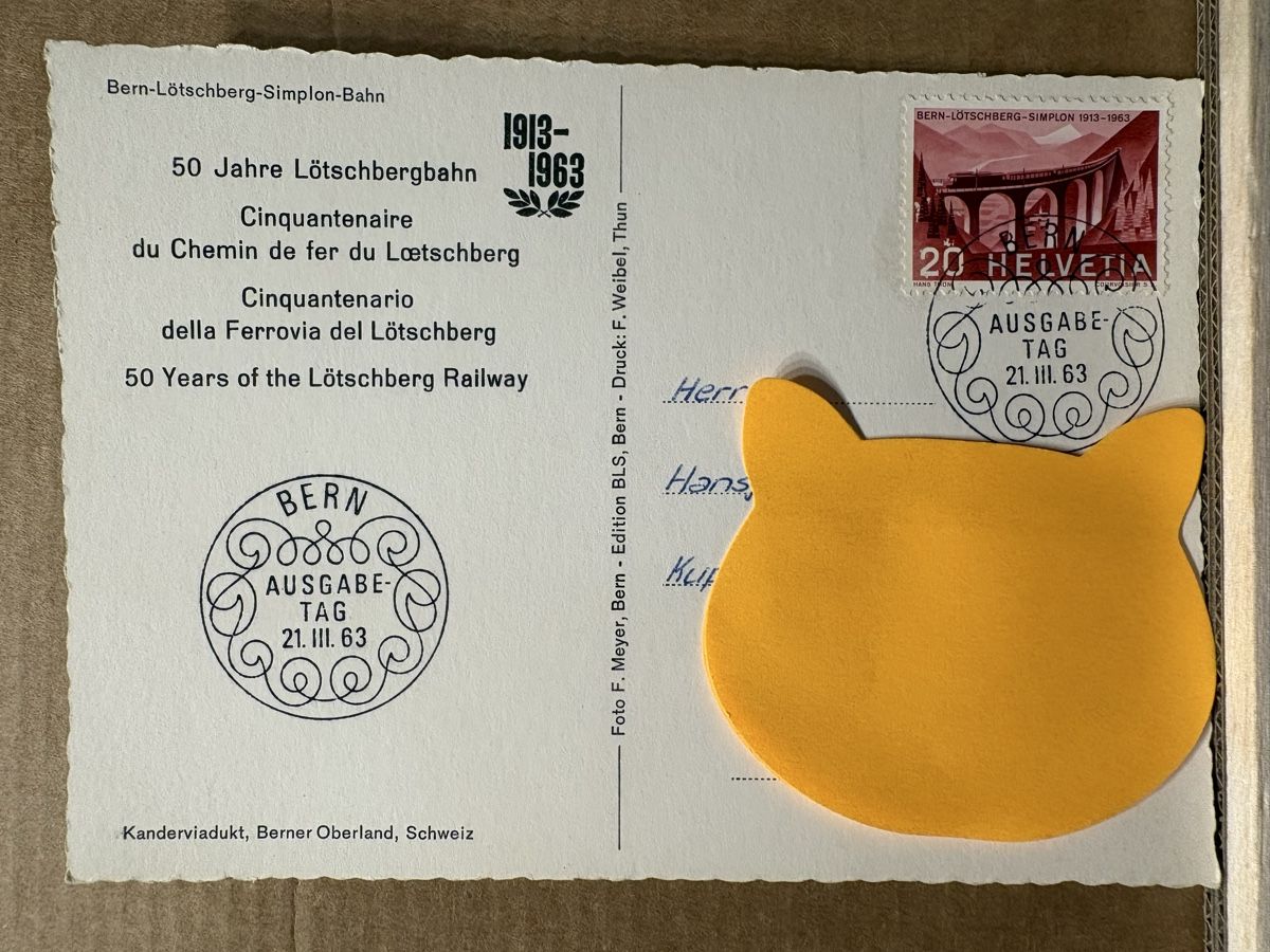 Cartoline postali: Bern Lötschberg Simplon Bahn – Usato da Rümlang venduto da Kartenpost1 1