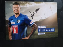 Lucas Alves - FC Luzern - FCL Autogrammkarte