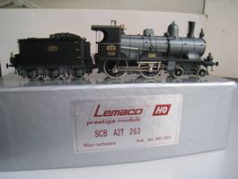 Lemaco A2t 263 Dampflok der SCB grauer Kessel, HO 055