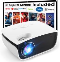 Mini Beamer, 7500L Tragbarer Heimkino Projektor