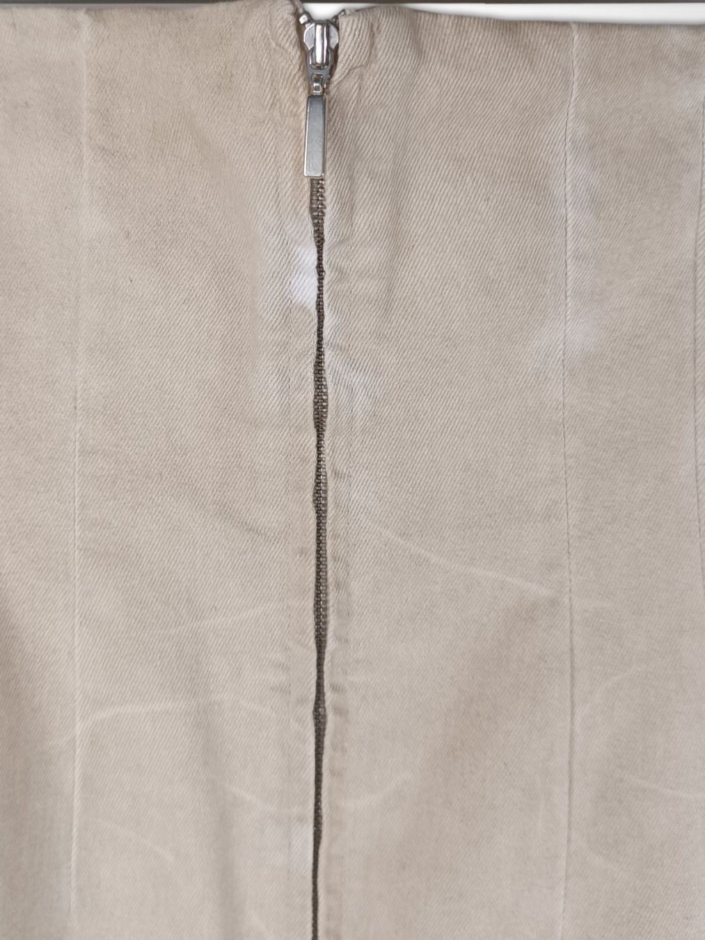 Zara Vestiti: ZARA halterloses Jeans-Kleid beige Gr. M – Usato da Suhr venduto da Restwert_Suhr 4